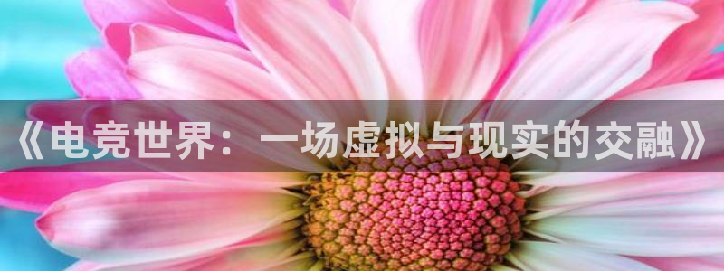 易游电竞：《电竞世界：一场虚拟与现实的交融》