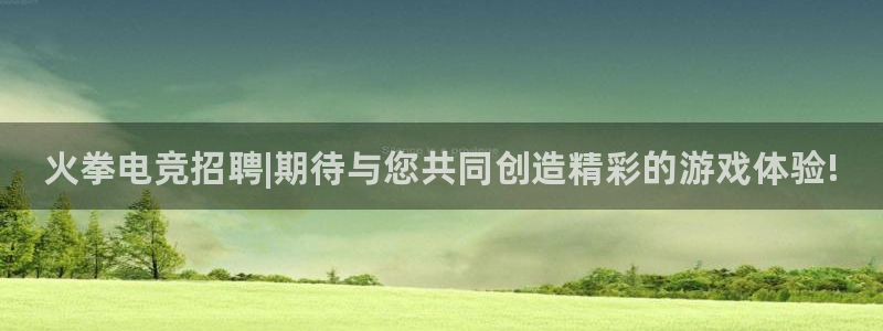 易游电竞官网：火拳电竞招聘|期待与您共同创造精彩的游戏体验!