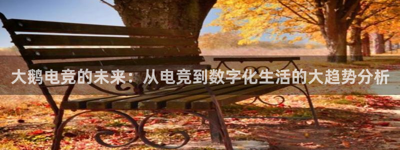 易游电竞：大鹅电竞的未来：从电竞到数字化生活的大趋势分析