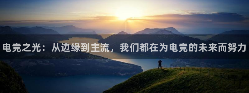 易游电竞：电竞之光：从边缘到主流，我们都在为电竞的未来而努力