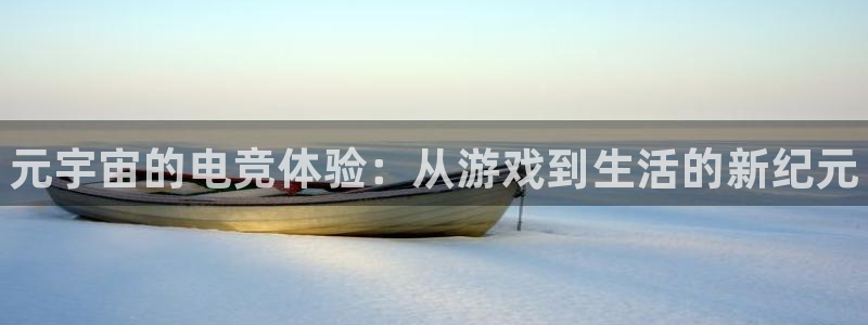 易游电竞官网：元宇宙的电竞体验：从游戏到生活的新纪元